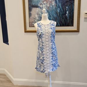 Size 8 LILLY PULITZER coastal blue Fancy Feet Melani